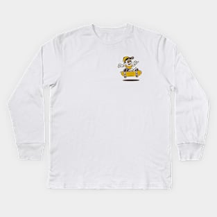 skateboarding boy Kids Long Sleeve T-Shirt